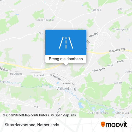 Sittardervoetpad kaart