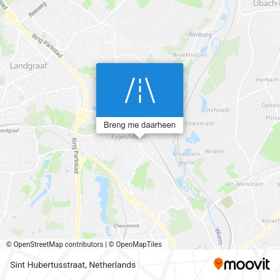 Sint Hubertusstraat kaart