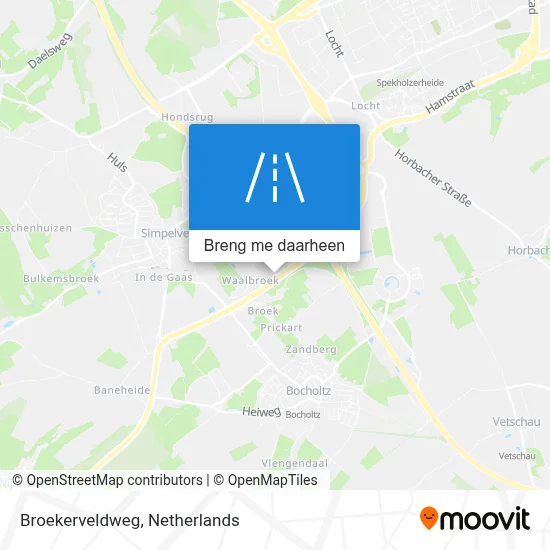 Broekerveldweg kaart
