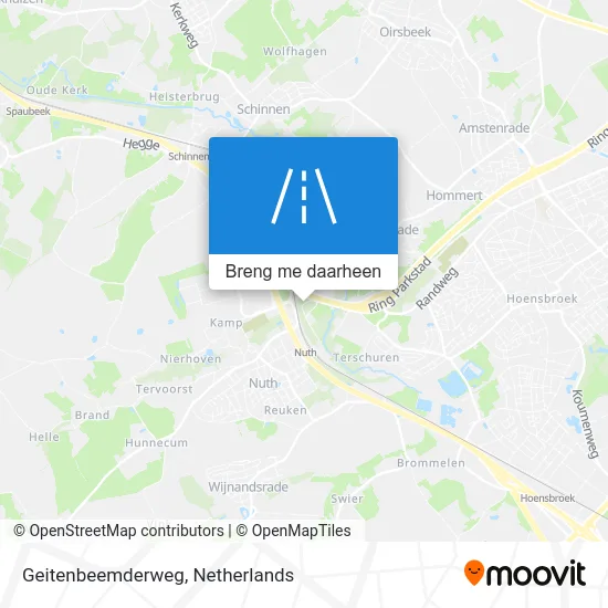Geitenbeemderweg kaart