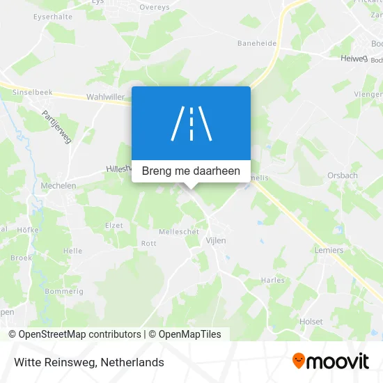 Witte Reinsweg kaart