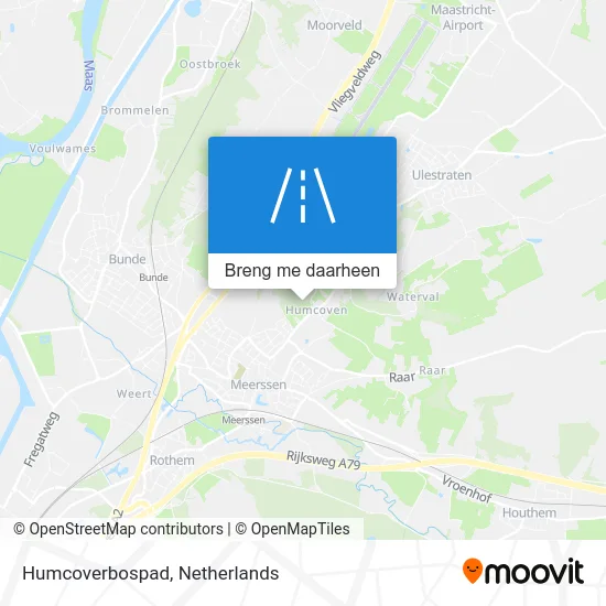 Humcoverbospad kaart