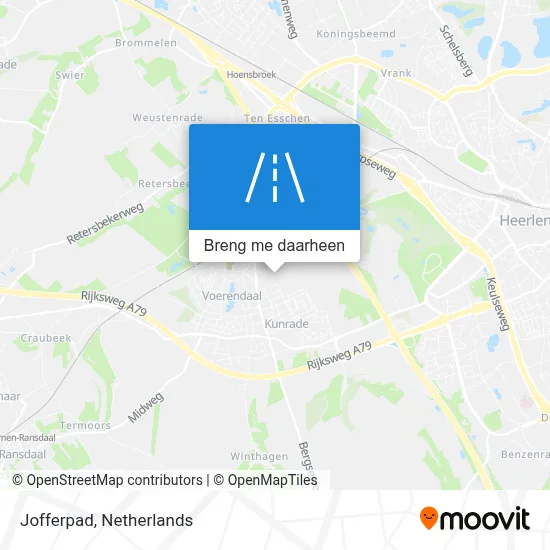 Jofferpad kaart