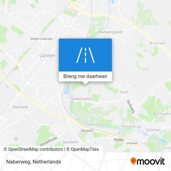 Naberweg kaart