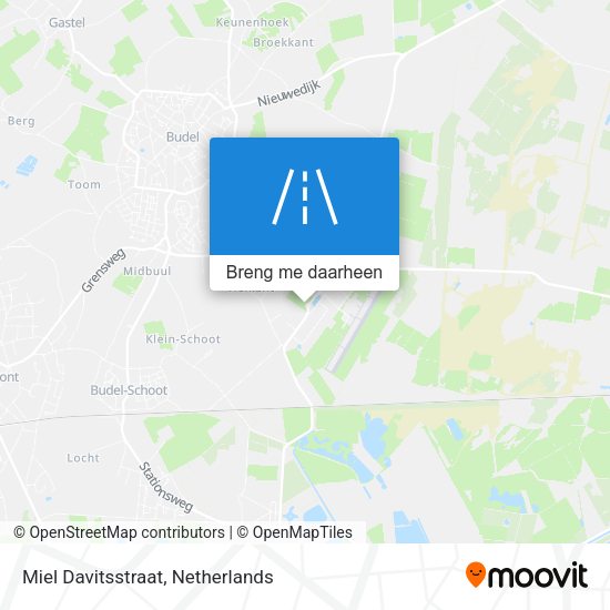 Miel Davitsstraat kaart