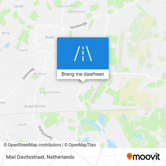 Miel Davitsstraat kaart