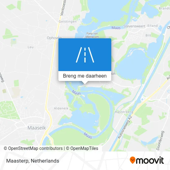 Maasterp kaart