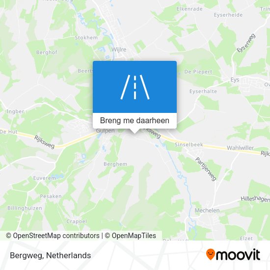 Bergweg kaart