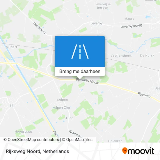 Rijksweg Noord kaart