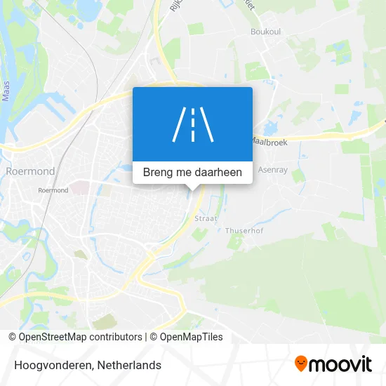 Hoogvonderen kaart