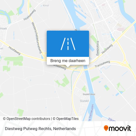 Diestweg Putweg Rechts kaart