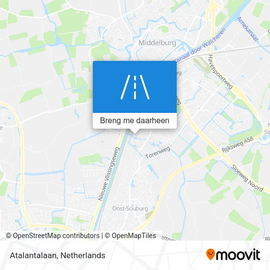 Atalantalaan kaart