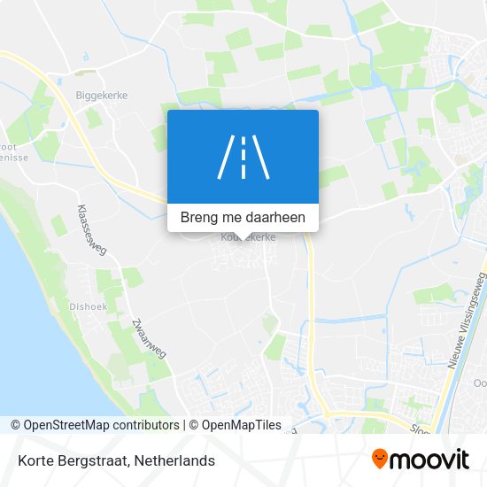 Korte Bergstraat kaart