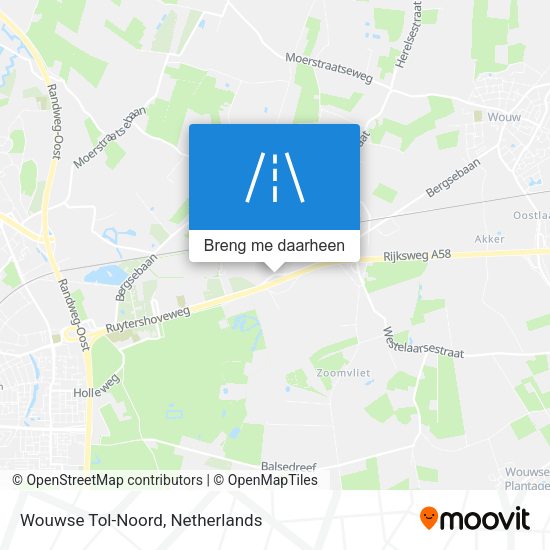 Wouwse Tol-Noord kaart