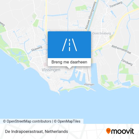 De Indrapoerastraat kaart