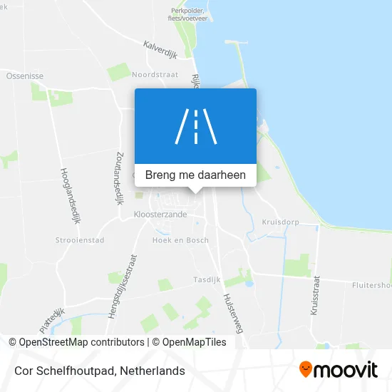 Cor Schelfhoutpad kaart