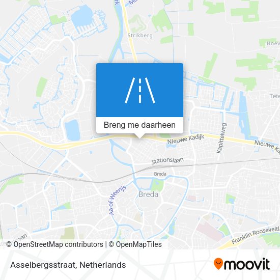 Asselbergsstraat kaart