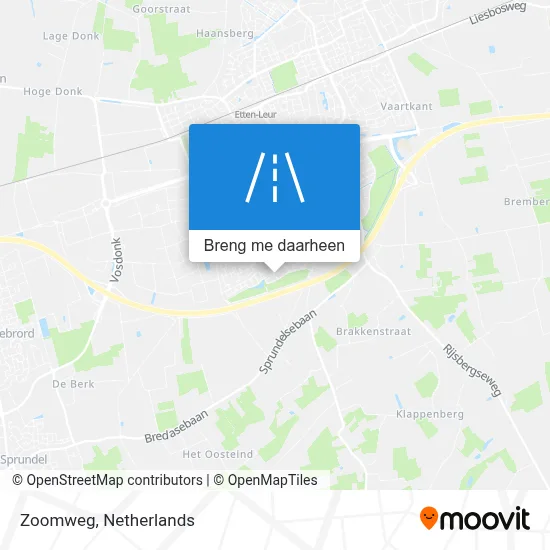 Zoomweg kaart