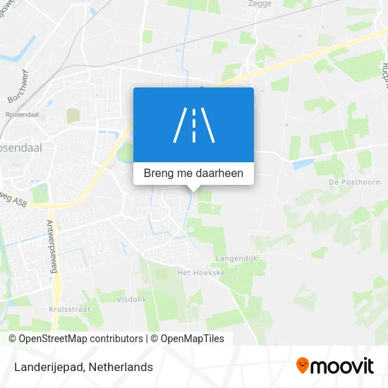 Landerijepad kaart