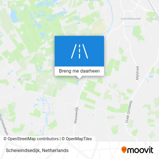 Scheieindsedijk kaart