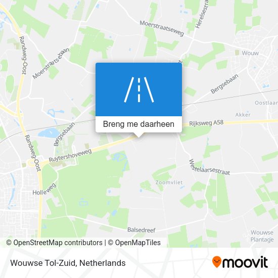 Wouwse Tol-Zuid kaart
