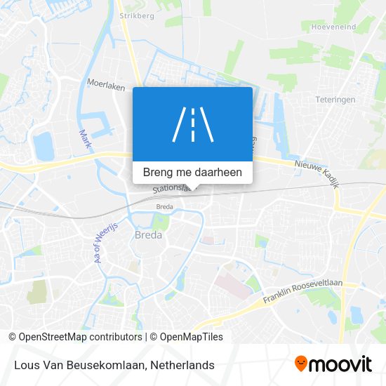 Lous Van Beusekomlaan kaart