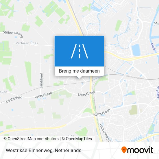 Westrikse Binnenweg kaart