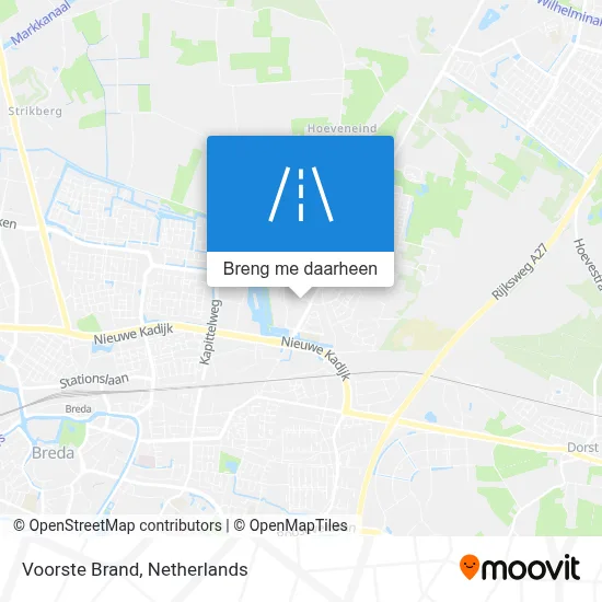 Voorste Brand kaart