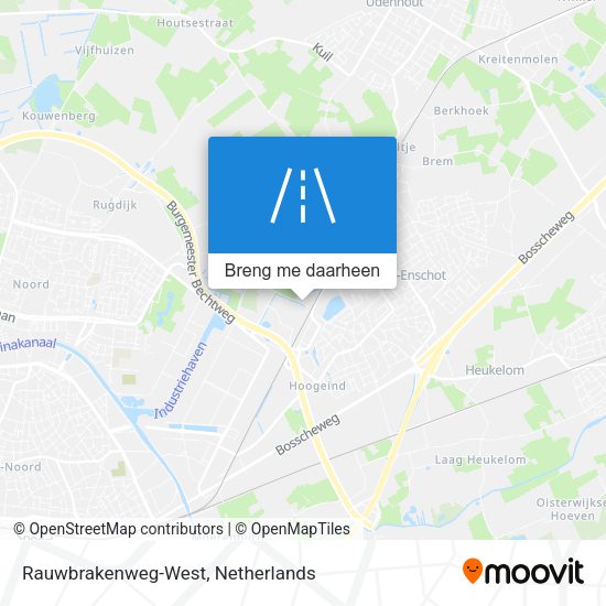 Rauwbrakenweg-West kaart