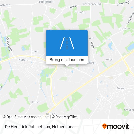 De Hendrick Robinetlaan kaart