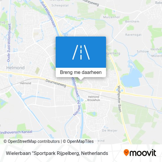 Wielerbaan "Sportpark Rijpelberg kaart