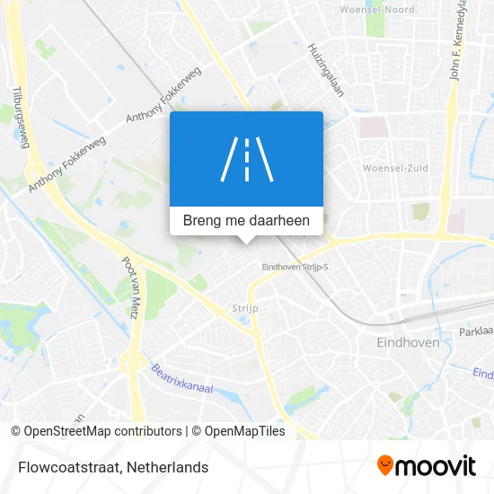 Flowcoatstraat kaart