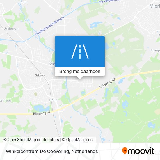 Winkelcentrum De Coevering kaart