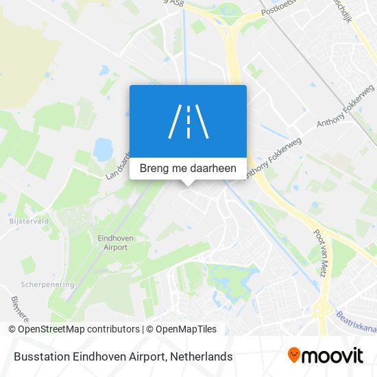 Busstation Eindhoven Airport kaart