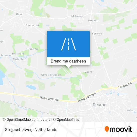 Strijpseheiweg kaart