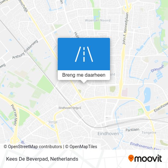 Kees De Beverpad kaart