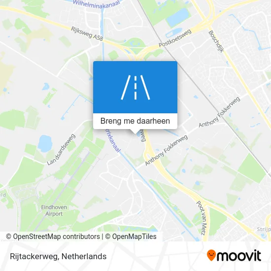 Rijtackerweg kaart