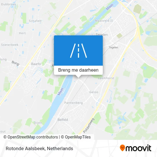 Rotonde Aalsbeek kaart