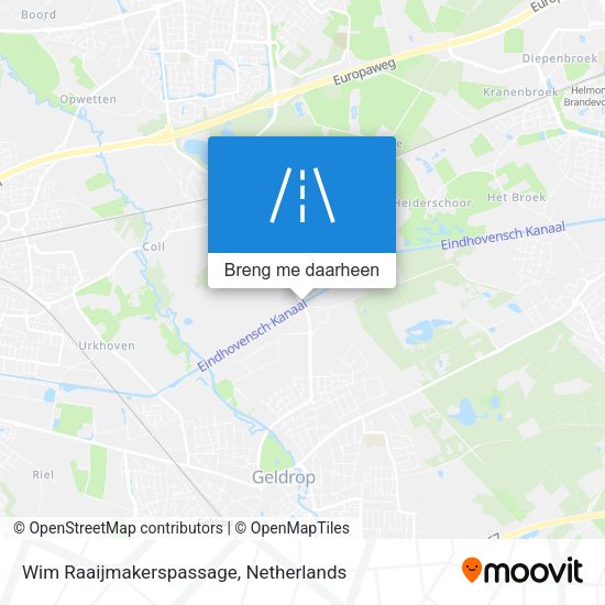 Wim Raaijmakerspassage kaart