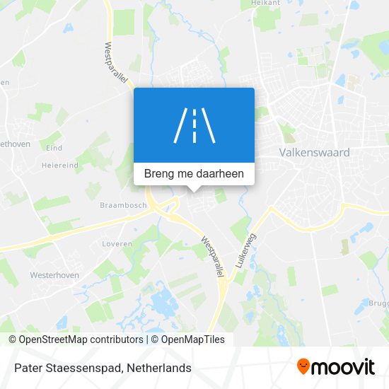 Pater Staessenspad kaart