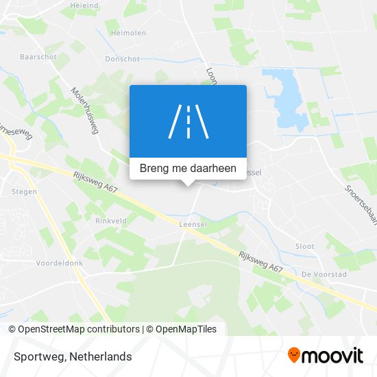 Sportweg kaart