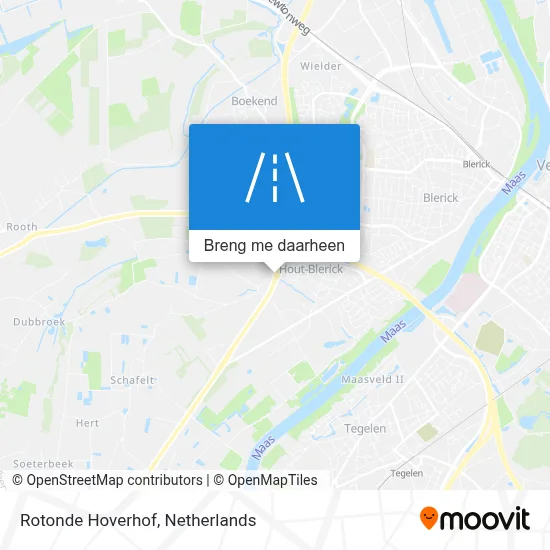 Rotonde Hoverhof kaart