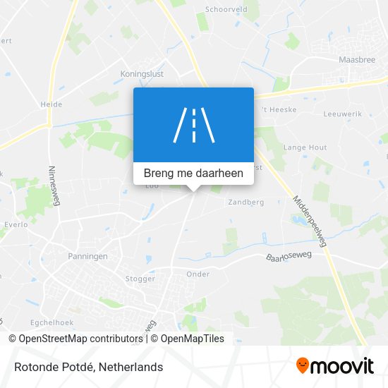 Rotonde Potdé kaart