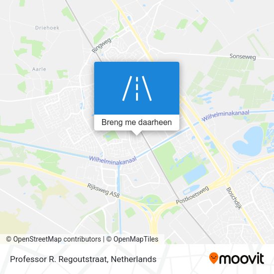 Professor R. Regoutstraat kaart