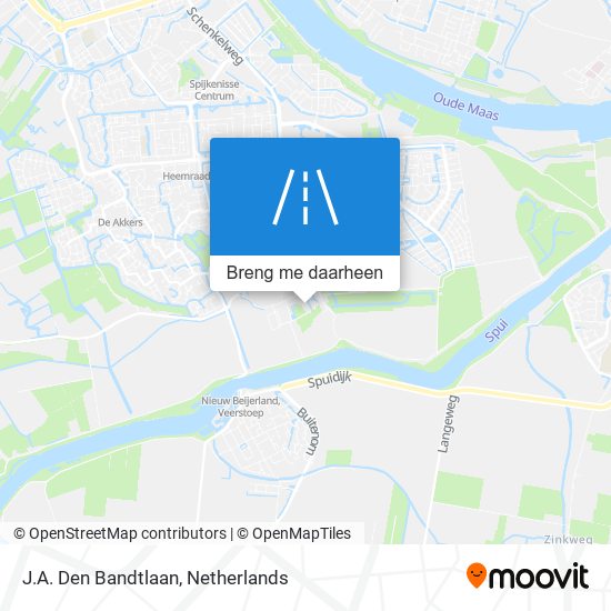 J.A. Den Bandtlaan kaart