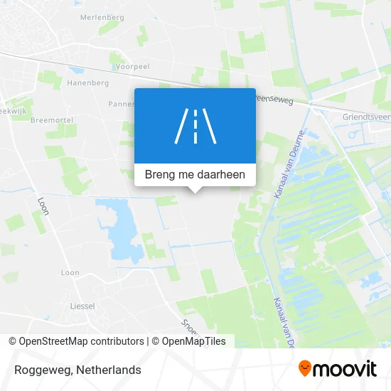 Roggeweg kaart