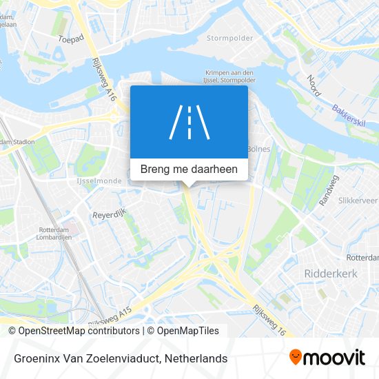 Groeninx Van Zoelenviaduct kaart