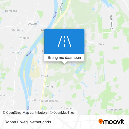 Rooterzijweg kaart