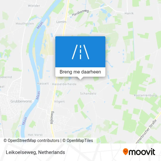 Leikoelseweg kaart