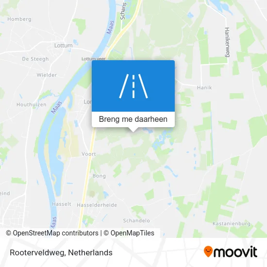 Rooterveldweg kaart